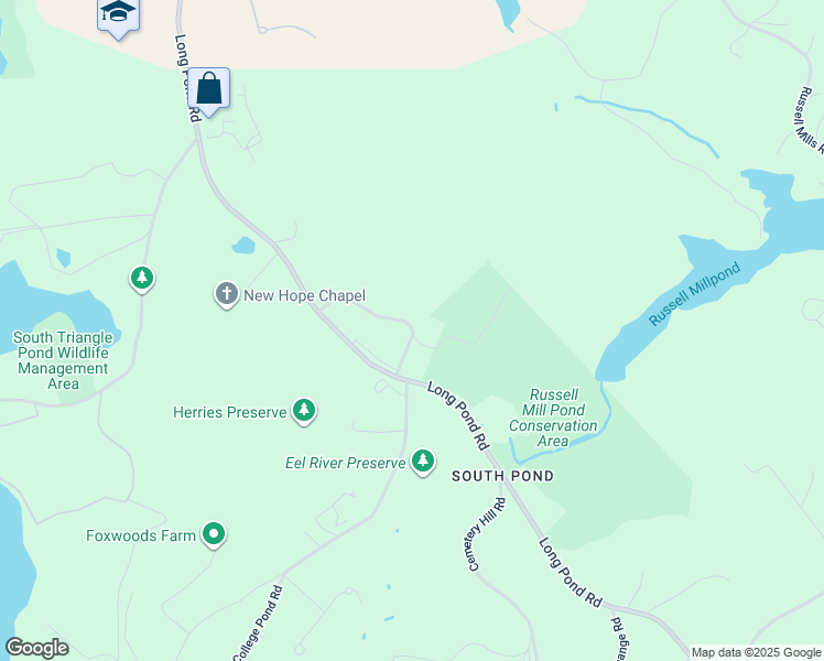 map of restaurants, bars, coffee shops, grocery stores, and more near 31 Tall Pines Road in Plymouth
