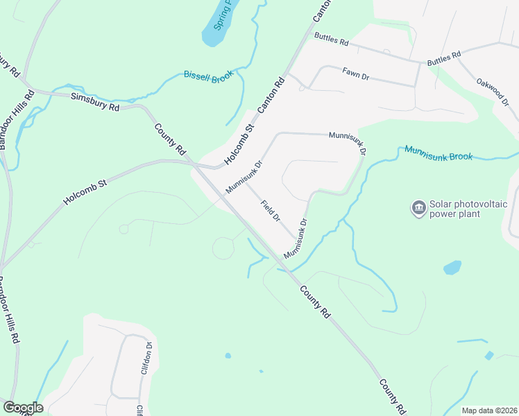 map of restaurants, bars, coffee shops, grocery stores, and more near 11 Field Drive in Simsbury