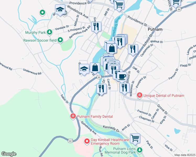 58 Pomfret Street, Putnam CT Walk Score