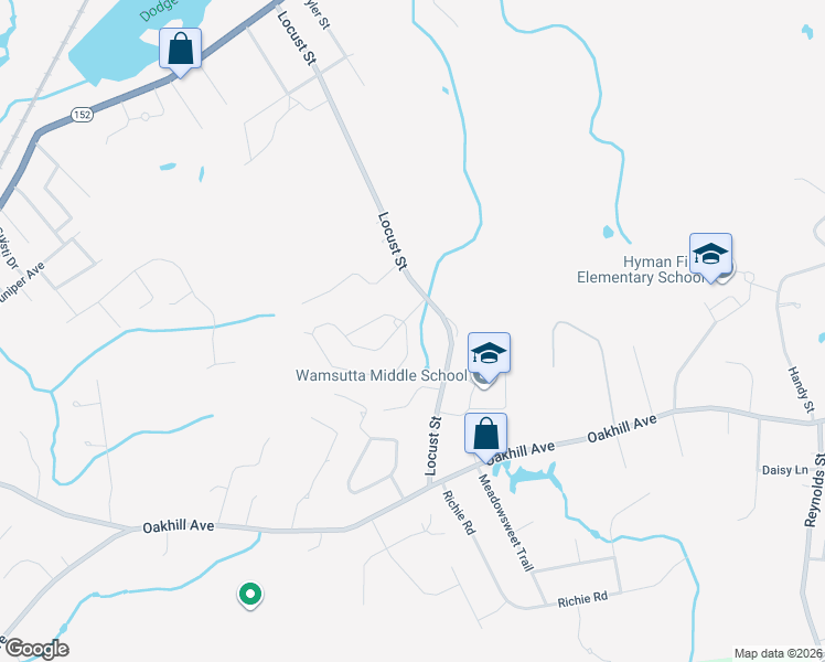 map of restaurants, bars, coffee shops, grocery stores, and more near 273 Locust Street in Attleboro