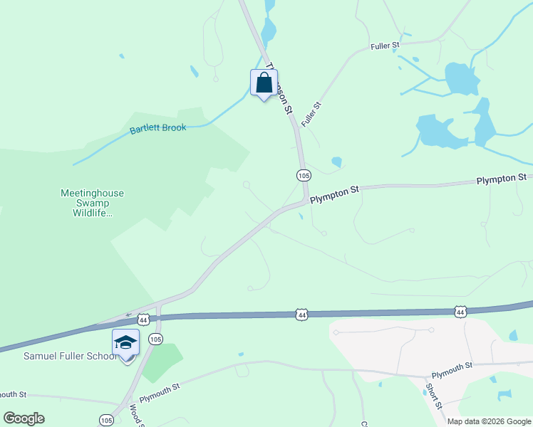 map of restaurants, bars, coffee shops, grocery stores, and more near 12 Pilgrim's Crossing in Middleborough