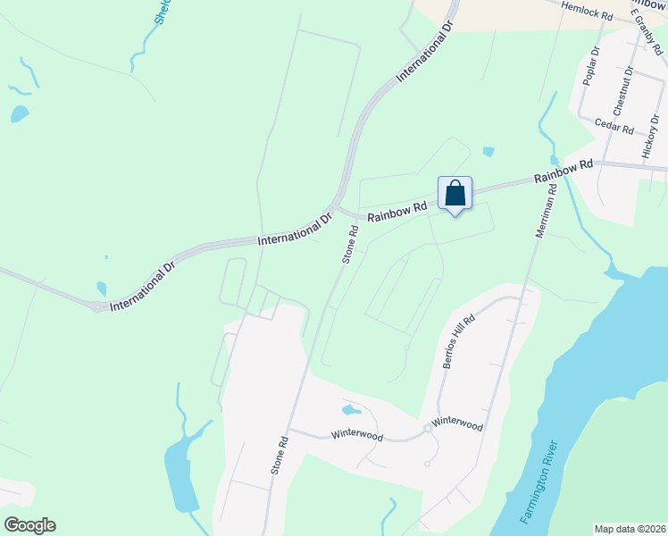 map of restaurants, bars, coffee shops, grocery stores, and more near 955 Rainbow Road in Windsor