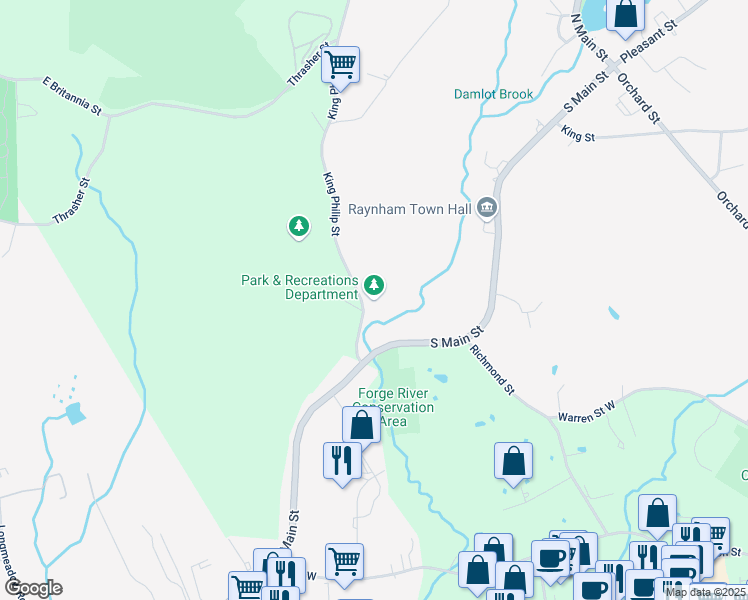 2254 King Philip Street, Raynham Center MA Walk Score