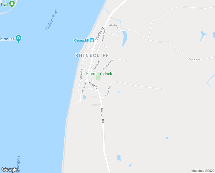 map of restaurants, bars, coffee shops, grocery stores, and more near 63 Russell Avenue in Rhinecliff