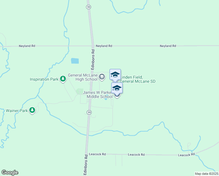 map of restaurants, bars, coffee shops, grocery stores, and more near 11781 Edinboro Road in Edinboro