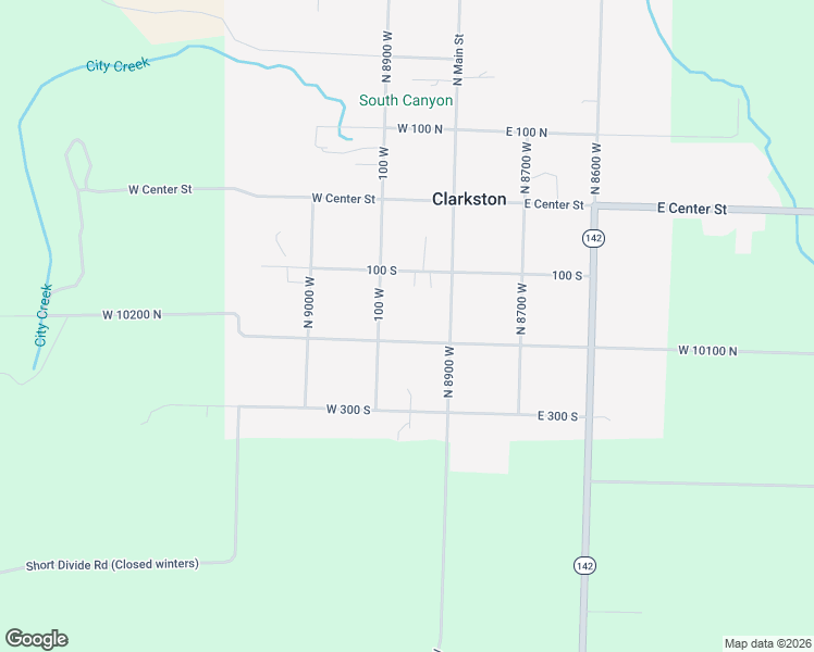map of restaurants, bars, coffee shops, grocery stores, and more near 87 West 200 South in Clarkston