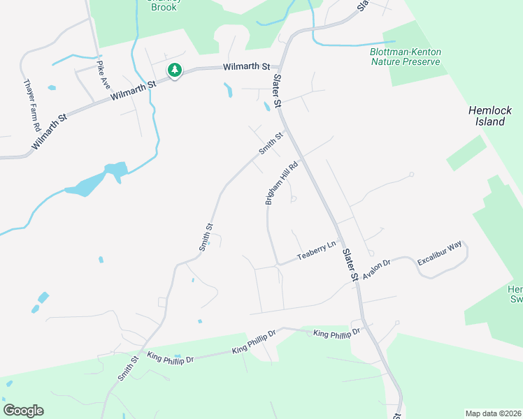 map of restaurants, bars, coffee shops, grocery stores, and more near 53 Brigham Hill Road in Attleboro