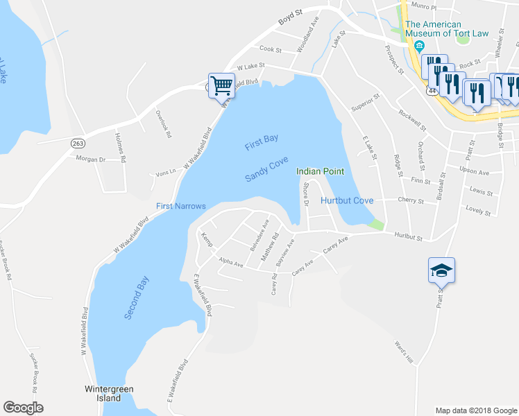 map of restaurants, bars, coffee shops, grocery stores, and more near 212 East Wakefield Boulevard in Winchester