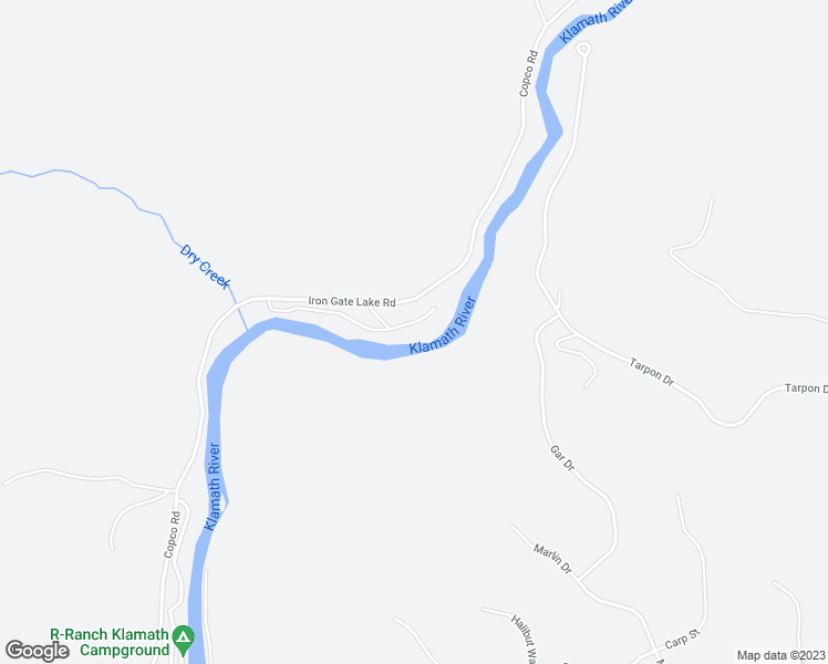map of restaurants, bars, coffee shops, grocery stores, and more near 6930 Copco Road in Hornbrook