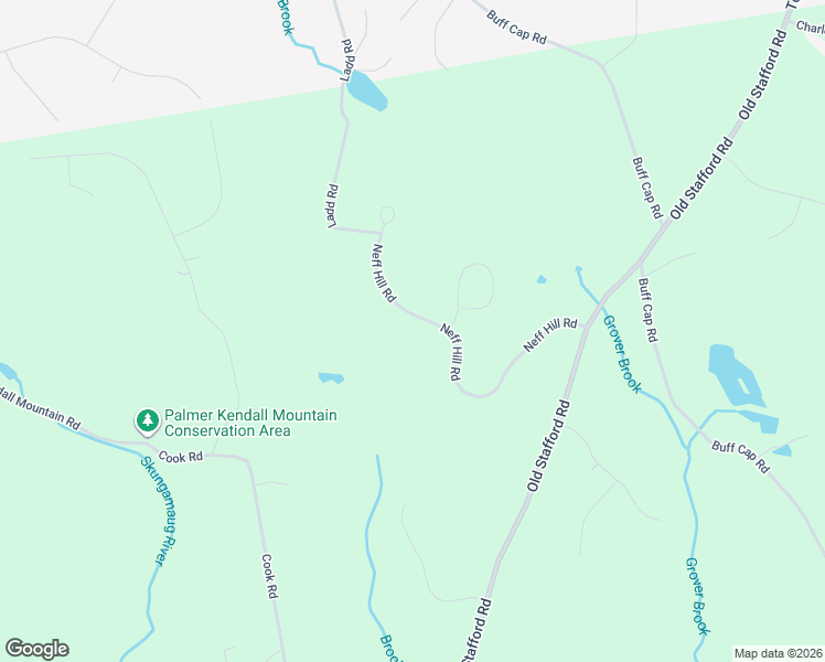 map of restaurants, bars, coffee shops, grocery stores, and more near Neff Hill Road in Tolland