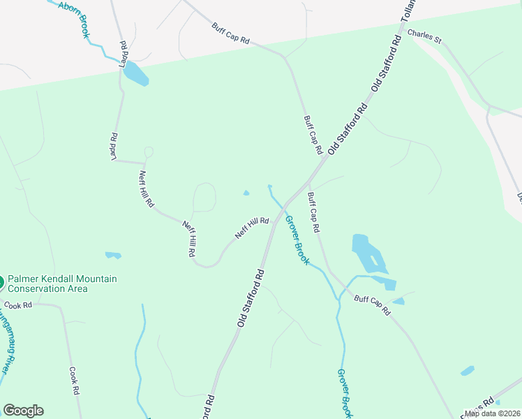 map of restaurants, bars, coffee shops, grocery stores, and more near 8 Neff Hill Road in Tolland