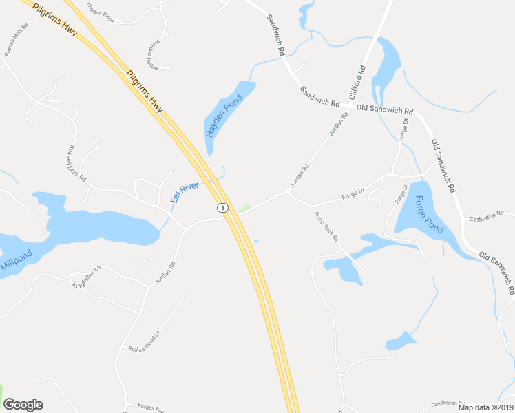 map of restaurants, bars, coffee shops, grocery stores, and more near 210 Jordan Road in Plymouth