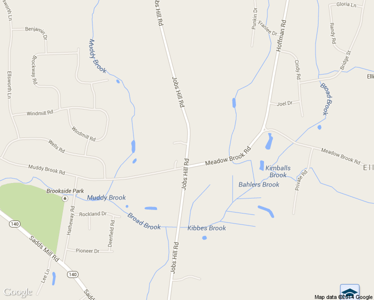 map of restaurants, bars, coffee shops, grocery stores, and more near 118 Jobs Hill Road in Ellington