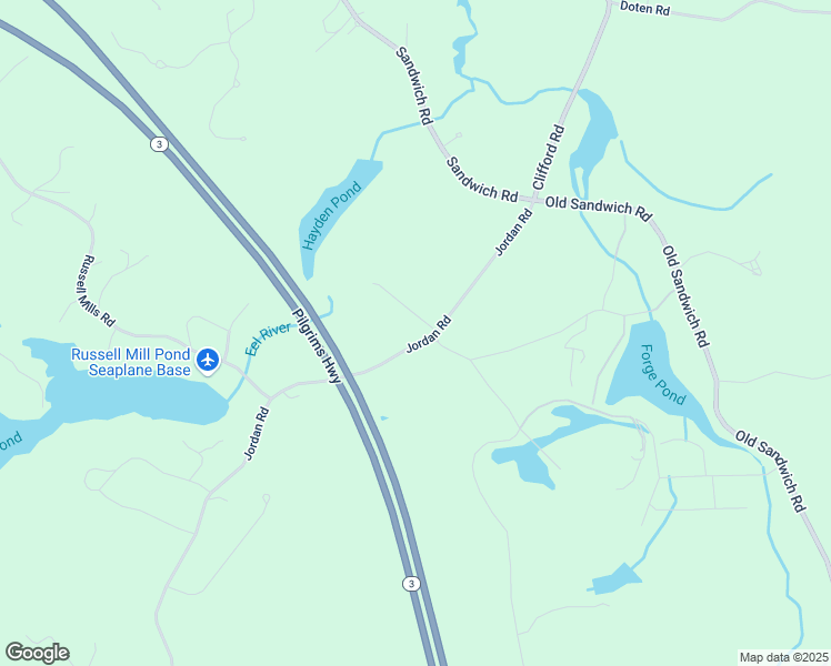 map of restaurants, bars, coffee shops, grocery stores, and more near 210 Jordan Road in Plymouth