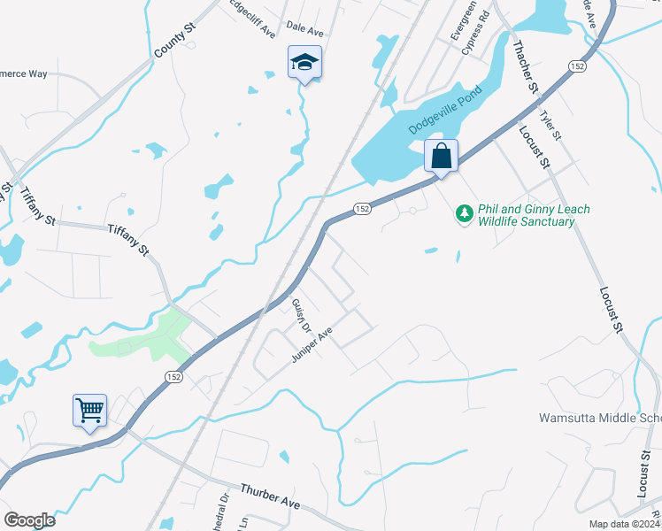 map of restaurants, bars, coffee shops, grocery stores, and more near 14 Henshaw Avenue in Attleboro
