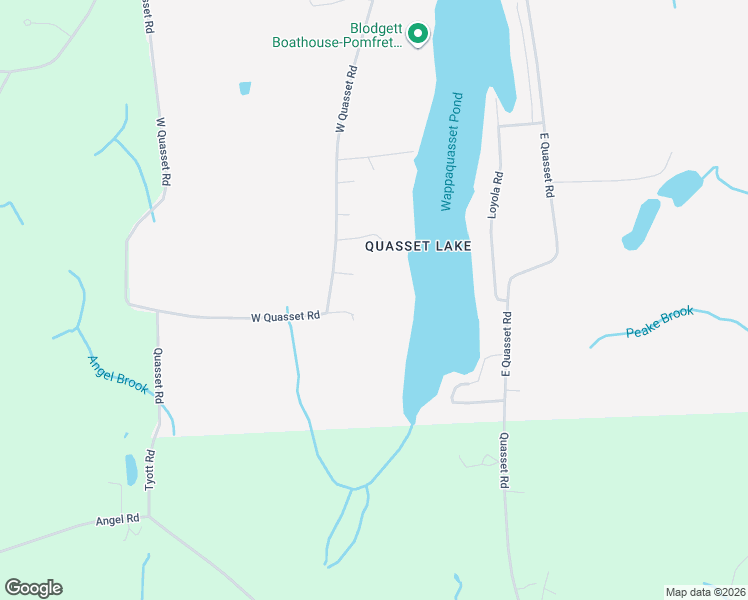 map of restaurants, bars, coffee shops, grocery stores, and more near 220 West Quasset Road in Woodstock