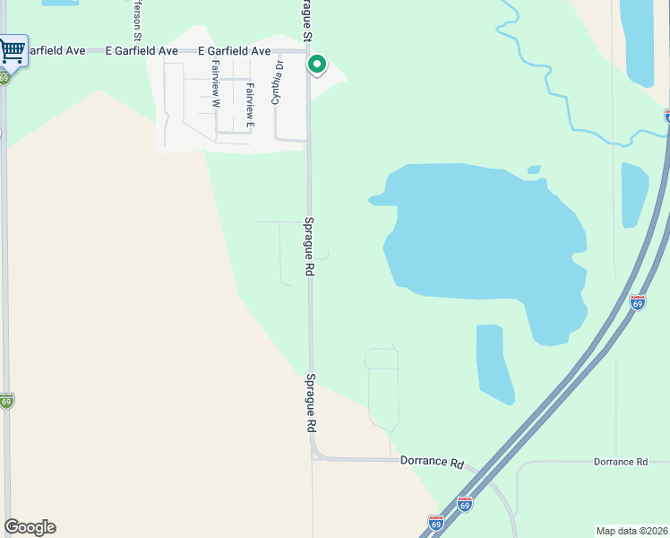 map of restaurants, bars, coffee shops, grocery stores, and more near 247 Sprague Road in Coldwater