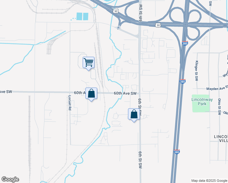map of restaurants, bars, coffee shops, grocery stores, and more near in Cedar Rapids