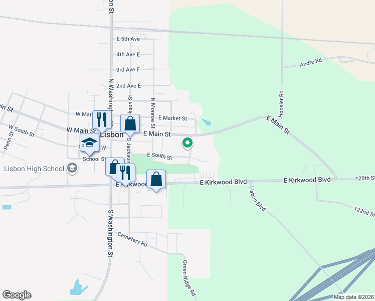 map of restaurants, bars, coffee shops, grocery stores, and more near 109 Alexander Avenue in Lisbon