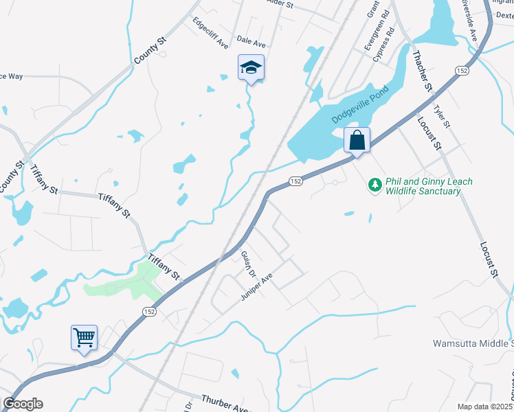 map of restaurants, bars, coffee shops, grocery stores, and more near 495 South Main Street in Attleboro
