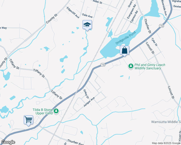 map of restaurants, bars, coffee shops, grocery stores, and more near 495 South Main Street in Attleboro