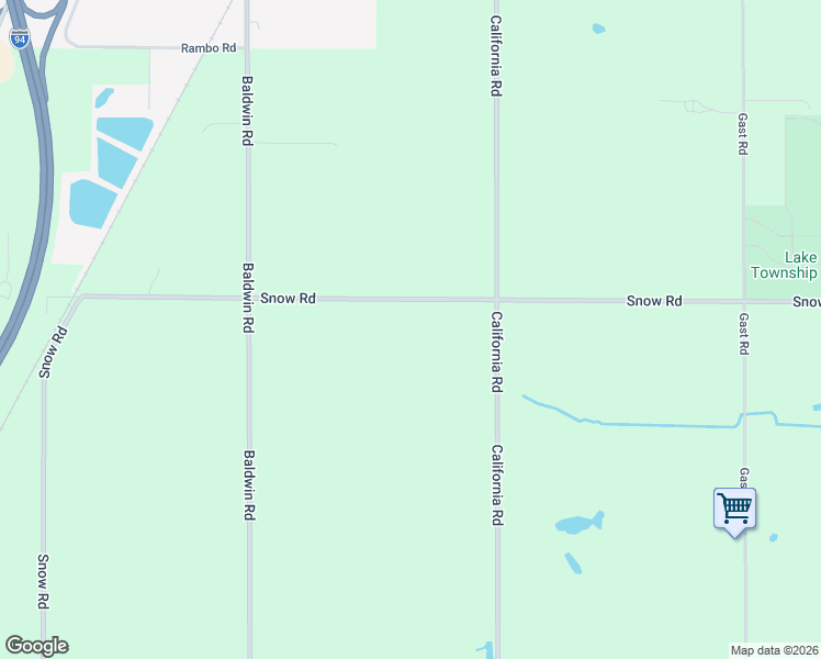 map of restaurants, bars, coffee shops, grocery stores, and more near 4240 Snow Road in Sawyer