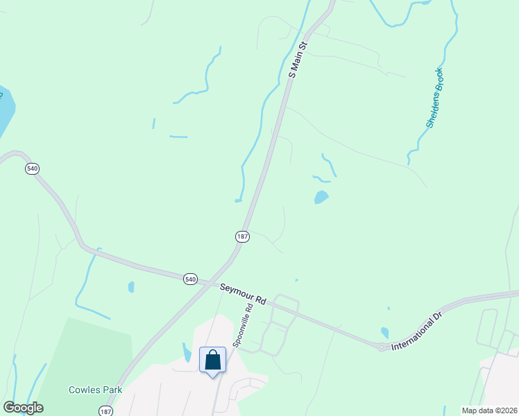 map of restaurants, bars, coffee shops, grocery stores, and more near 189 South Main Street in East Granby