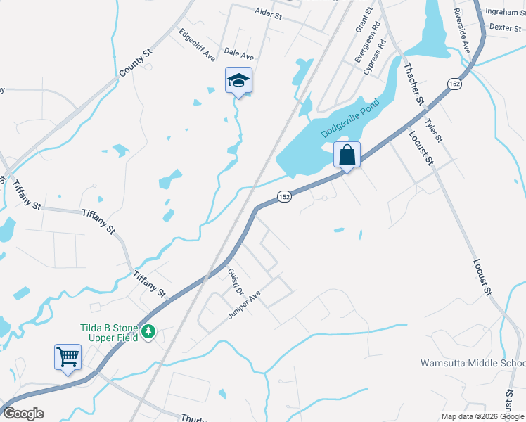 map of restaurants, bars, coffee shops, grocery stores, and more near 468 South Main Street in Attleboro