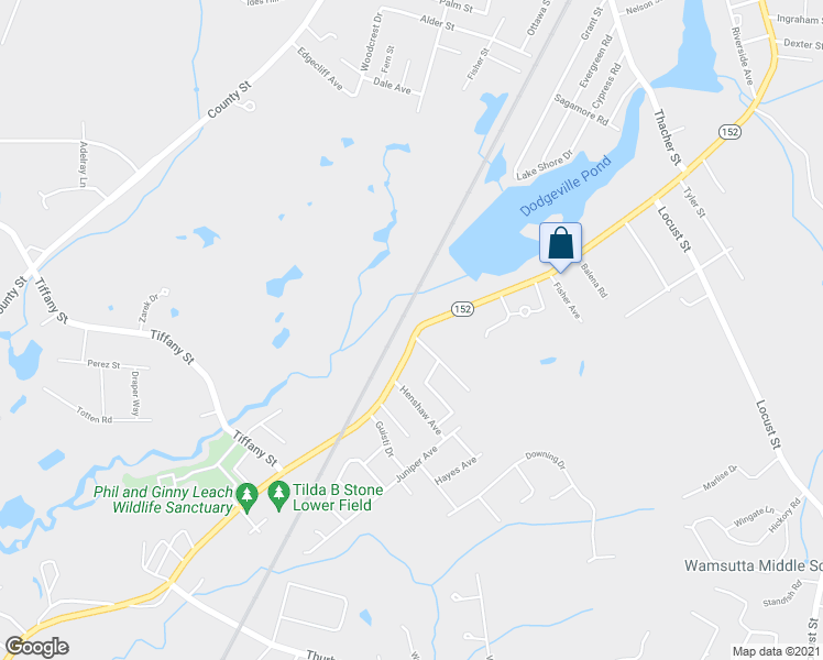 map of restaurants, bars, coffee shops, grocery stores, and more near 479 South Main Street in Attleboro