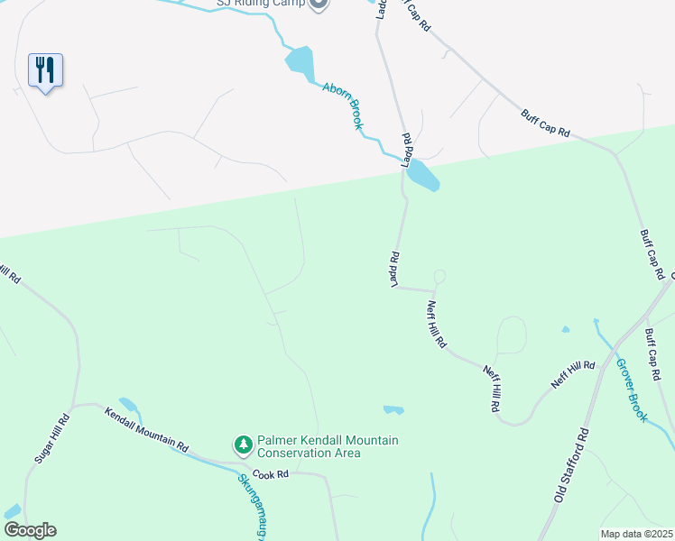 map of restaurants, bars, coffee shops, grocery stores, and more near 18 Crystal Ridge Drive in Tolland