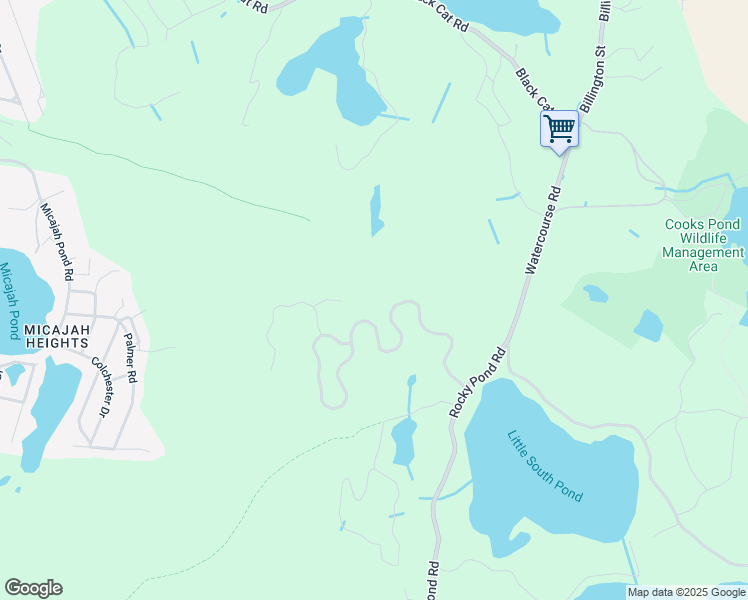 map of restaurants, bars, coffee shops, grocery stores, and more near 109 Watercourse Place in Plymouth