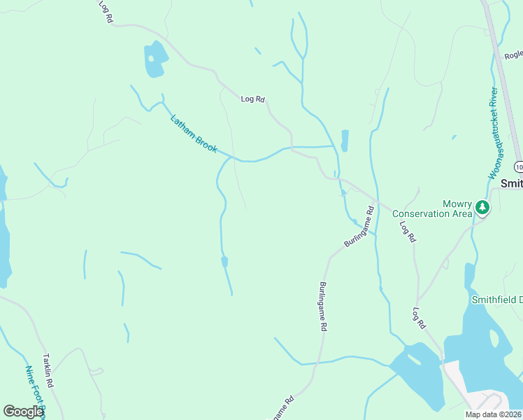 map of restaurants, bars, coffee shops, grocery stores, and more near 29 Bayberry Road in Smithfield