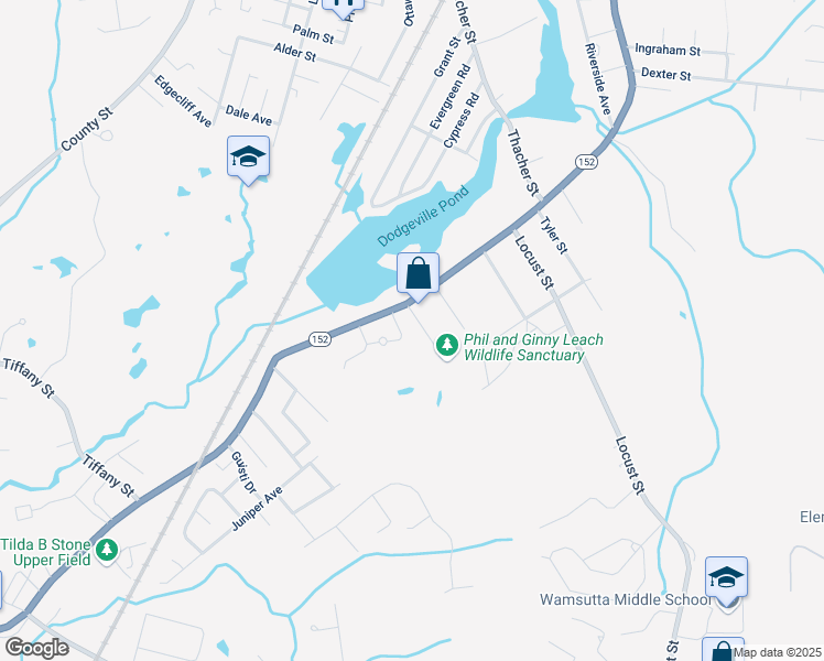 map of restaurants, bars, coffee shops, grocery stores, and more near 9 Fisher Avenue in Attleboro
