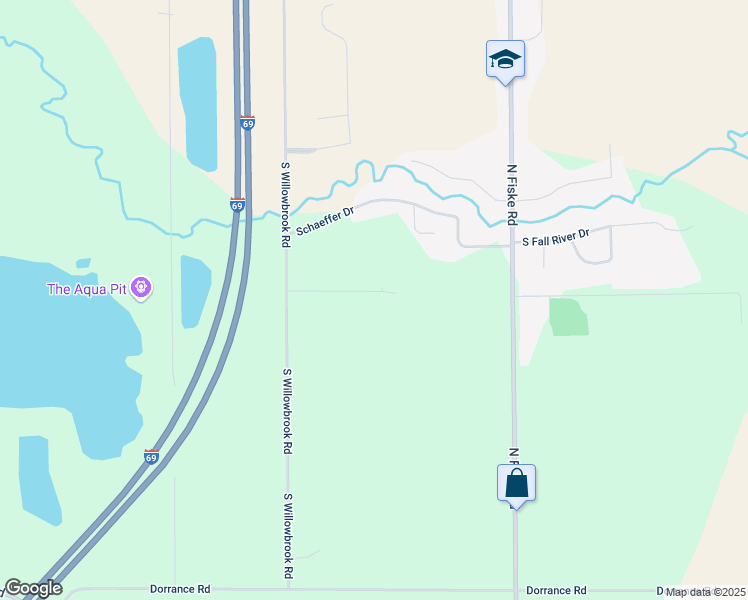 map of restaurants, bars, coffee shops, grocery stores, and more near 581 White Drive in Coldwater