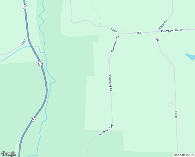 map of restaurants, bars, coffee shops, grocery stores, and more near 3037 Gameland Road in Gillett