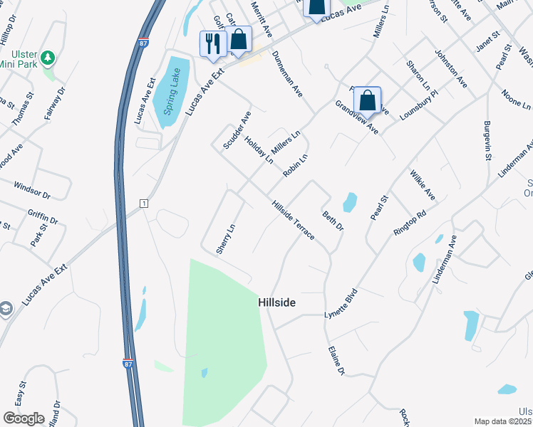 map of restaurants, bars, coffee shops, grocery stores, and more near 48 Norma Ct in Kingston