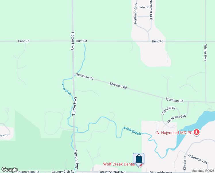 map of restaurants, bars, coffee shops, grocery stores, and more near 3823 Spielman Rd in Adrian