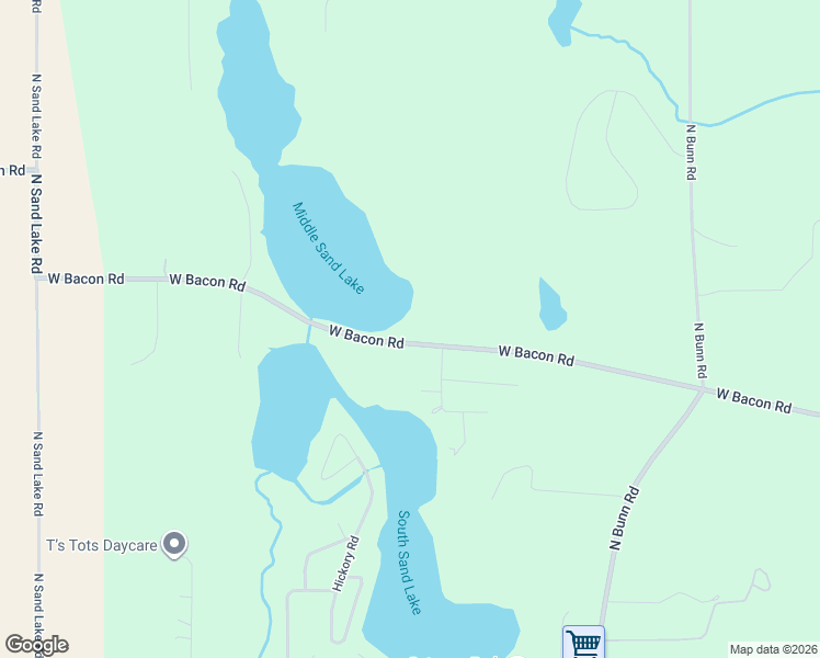 map of restaurants, bars, coffee shops, grocery stores, and more near 4243 West Bacon Road in Hillsdale