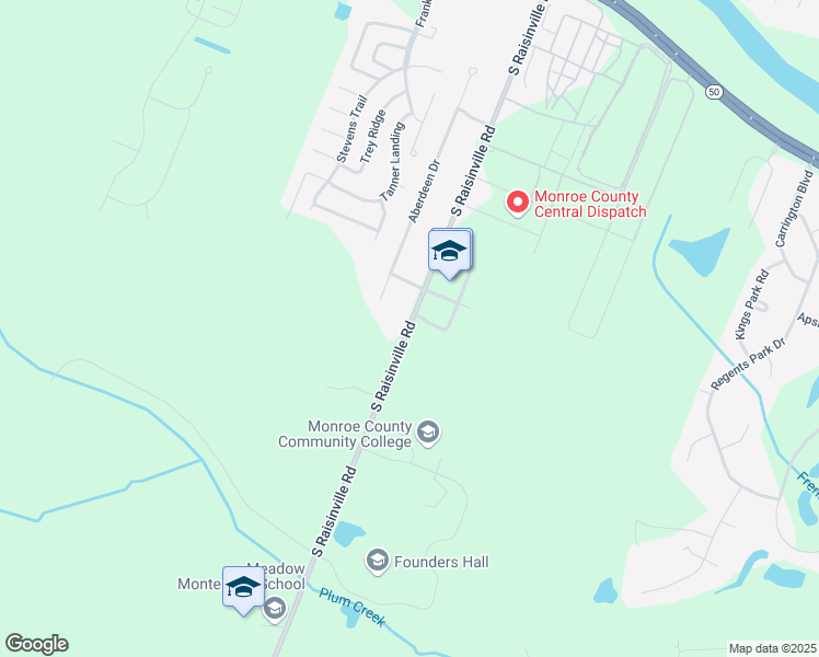 map of restaurants, bars, coffee shops, grocery stores, and more near 1091 South Raisinville Road in Monroe