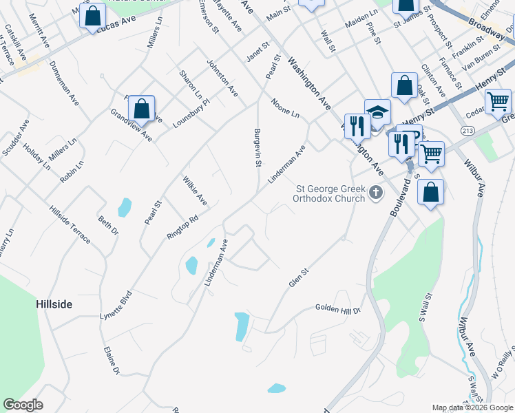 map of restaurants, bars, coffee shops, grocery stores, and more near 326 Loughran Court in Kingston
