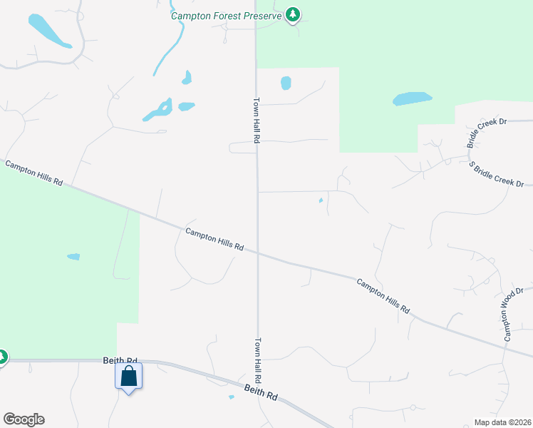 map of restaurants, bars, coffee shops, grocery stores, and more near 3N805 Town Hall Road in St. Charles