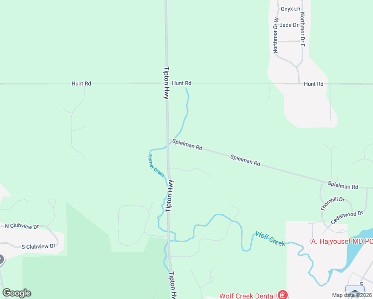 map of restaurants, bars, coffee shops, grocery stores, and more near 3915 Spielman Road in Adrian