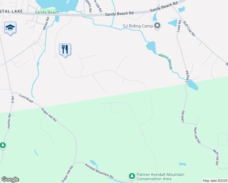 map of restaurants, bars, coffee shops, grocery stores, and more near 17 Hemlock Trail in Ellington