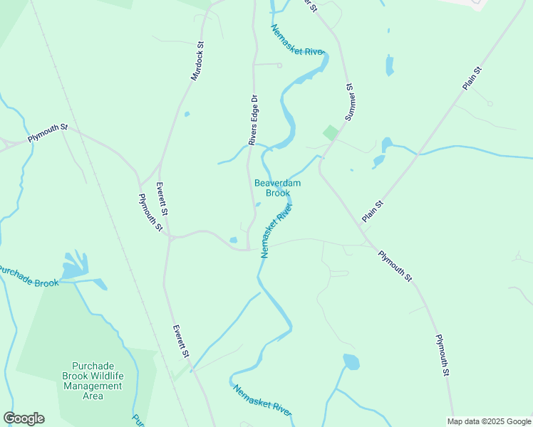 map of restaurants, bars, coffee shops, grocery stores, and more near 104 Rivers Edge Drive in Middleborough