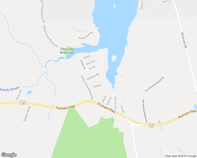 map of restaurants, bars, coffee shops, grocery stores, and more near 44 Kearns Road in Glocester