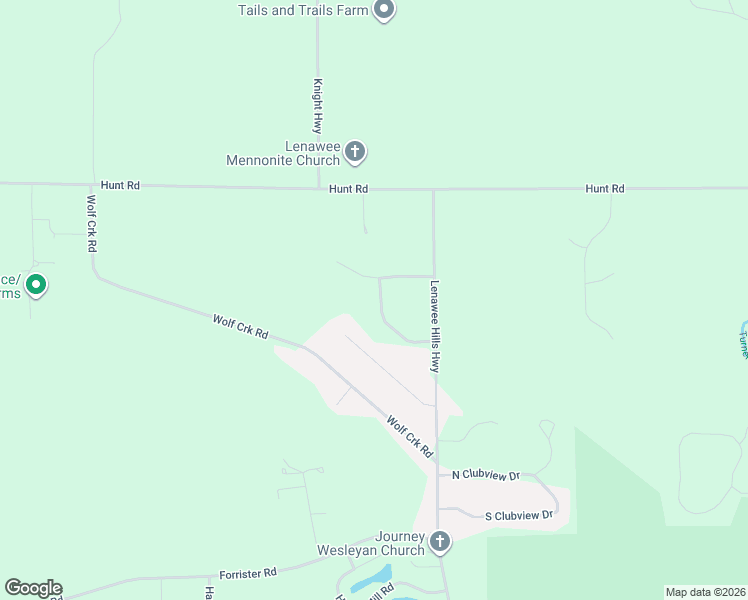 map of restaurants, bars, coffee shops, grocery stores, and more near 4921 Thompson Heights Drive in Adrian