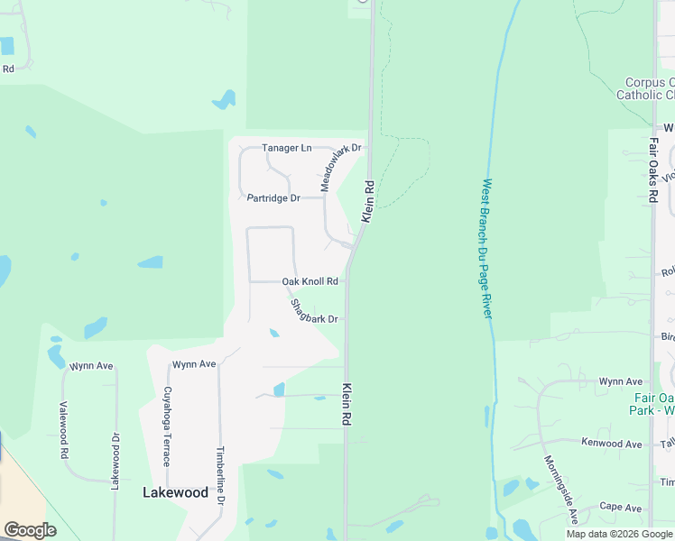 map of restaurants, bars, coffee shops, grocery stores, and more near 2350 Meadowlark Drive in West Chicago