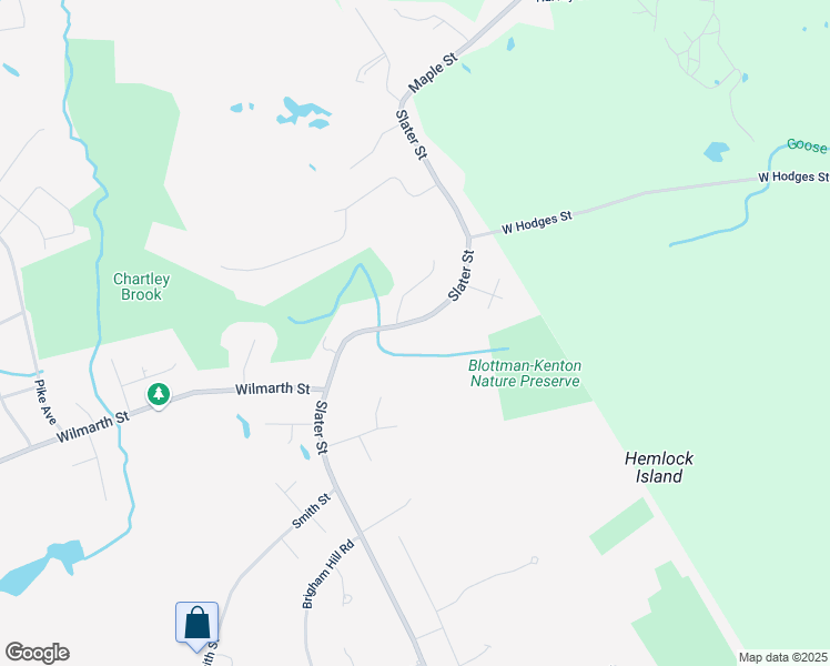 map of restaurants, bars, coffee shops, grocery stores, and more near 92 Slater Street in Attleboro