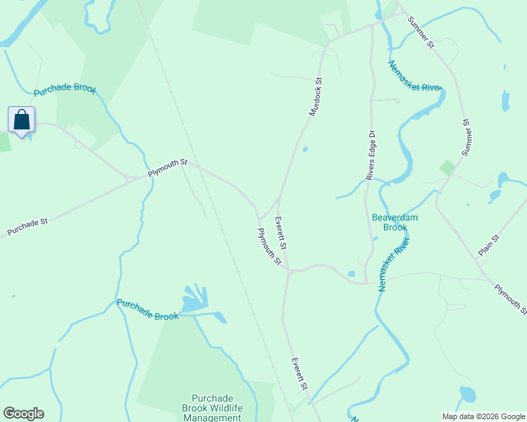 map of restaurants, bars, coffee shops, grocery stores, and more near 2 Murdock Street in Middleborough