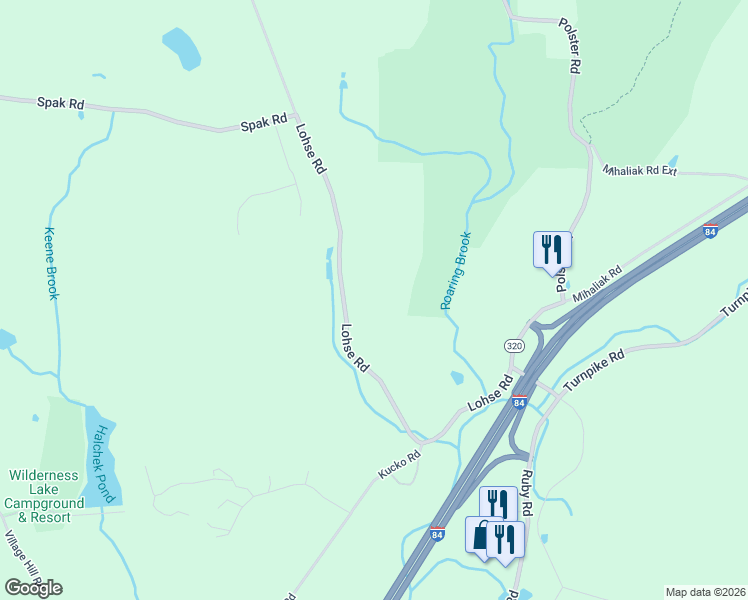 map of restaurants, bars, coffee shops, grocery stores, and more near 68 Lohse Road in Willington